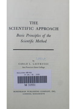 The scientific approach