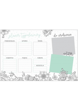 Planner 2021 biurkowy 30K Kwiatki TOP2000
