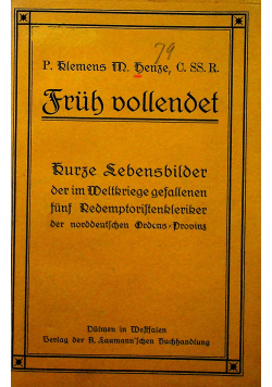 Fruh vollendet/Bater Johann Nep Allmer ok 1921 r