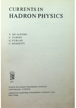 Currents in hadron physics