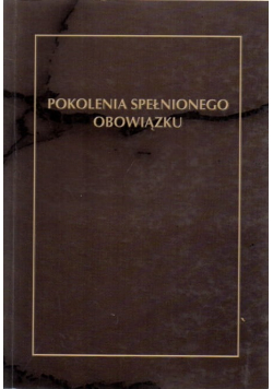 Pokolenia spełnionego obowiązku