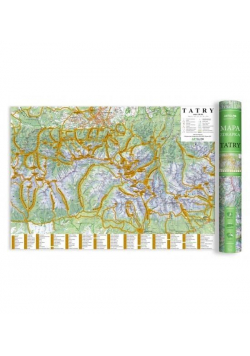 Mapa zdrapka - Tatry 1:50 000