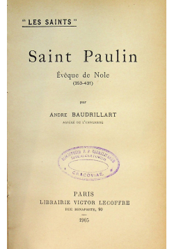 Saint Paulin 1905 r