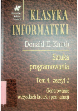 Sztuka programowania Tom 4 Zeszyt 2 Generowanie wszystkich krotek i permutacji