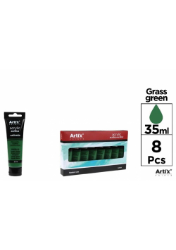 Farba akrylowa ciemnozielona 35ml (8szt)