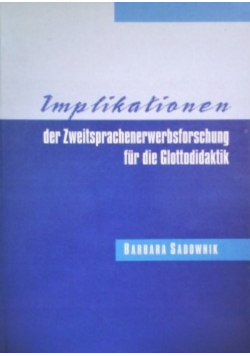 Implikationen Der Zweitsprachenerwerbsforschung Fur Glottodidaktik
