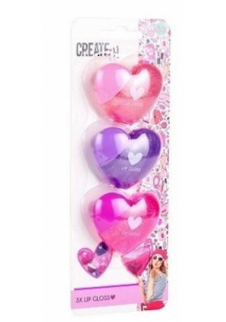 Balsam do ust Love&heart serca 3szt CREATE IT!