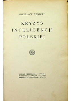 Kryzys inteligencji polskiej 1918 r.
