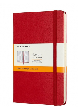 Notes Classic 11,5x18 tw. linie scarlet red