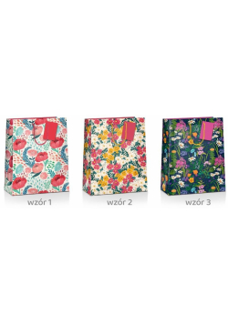 Torba prezentowa Flower 45x33x10cm MIX