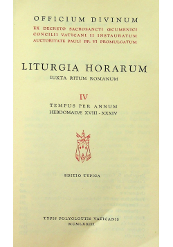 Liturgia horarum IV