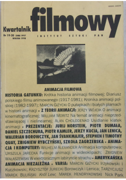 Kwartalnik filmowy Nr 19 - 20