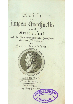 Reise des jungen anacharfis durch Friechenland 1802 r