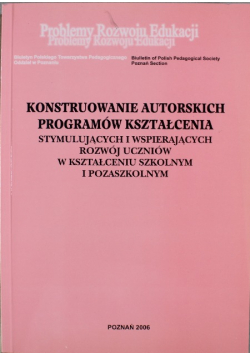 Konstruowanie autorskich programów kształcenia