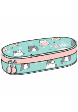 Piórnik saszetka z wewnętrzną klapką Charming Cats