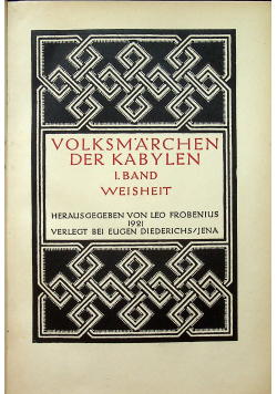 Volksmarchen der Kabylen 1921 r.