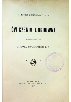 Ćwiczenia duchowne 1903 r
