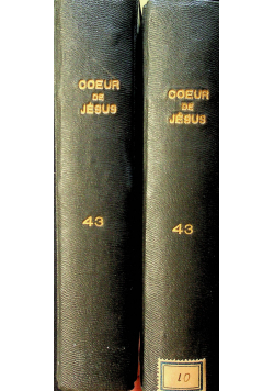 Coeur de Jesus tome XLIII 2 książki 1883 r