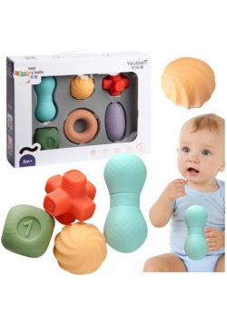 Zestaw miękkich zabawek sensorycznych 6szt