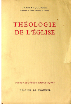 Theologiae de l eglise