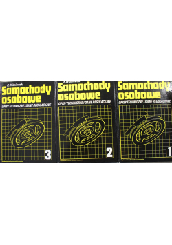 Samochody osobowe opisy techniczne i dane regulacyjne zestaw 3 książek