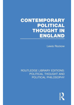 Contemporary Political Thought in England