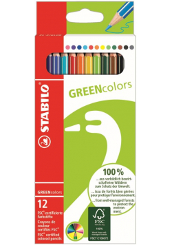 Kredki Greencolors etui 12 kolorów STABILO