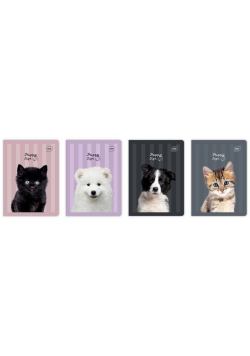 Zeszyt A5/32K 3kol linia 70g UV Puppy Sign (10szt)