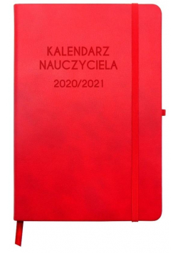 Kalendarz 2020/2021 A5 Nauczyciela czerwony DNS