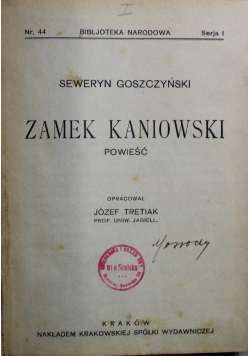 Zamek Kaniowski/Król zamczyska ok 1923 r.