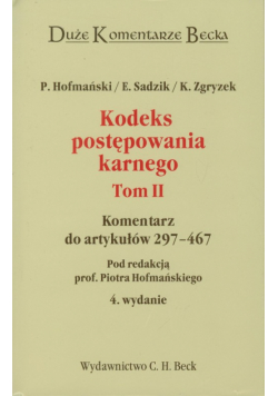 Kodeks postępowania karnego tom 2