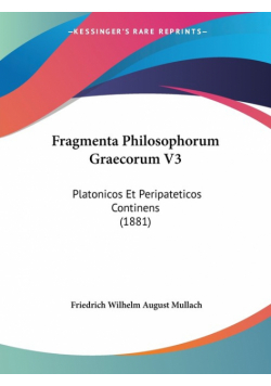Fragmenta Philosophorum Graecorum V3