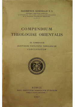 Compendium theologiae orientalis 1937 r