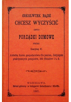 Cokolwiek bądź chcesz wyczyścić czyli porządki domowe