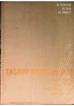 Zasady konstrukcji przyrządów, uchwytów i sprawdzianów specjalnych