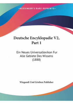 Deutsche Encyklopadie V2, Part 1