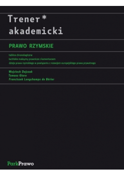 Trener akademicki. Prawo rzymskie