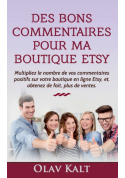Des bons commentaires pour ma boutique Etsy