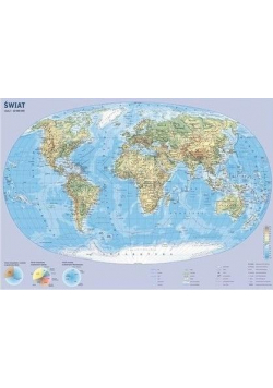 Plansza edukacyjna - Mapa świata 1:60 000 000