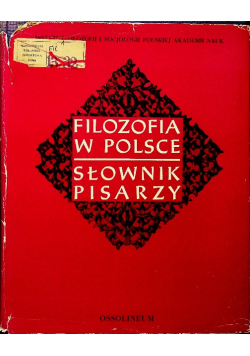 Filozofia w Polsce Słownik pisarzy