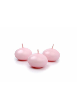 Świeca pływająca matowa różowy 4cm 50szt