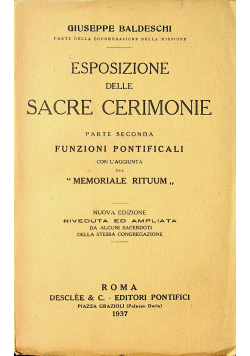Esposizione delle Sacre Cerimonie 1937 r