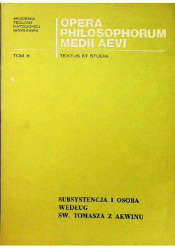 Opera philosophorum medii aevi tom 8