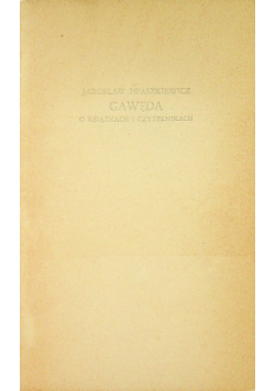 Gawęda o książkach i czytelnikach