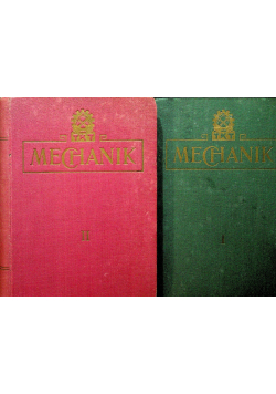 Mechanik Tom I i II 1927 r.