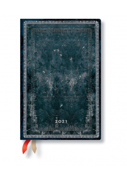 Kalendarz książkowy mini 2021 12M Midnight Steel
