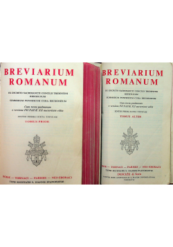 Breviarium Romanum Tomus piori Tomus alter