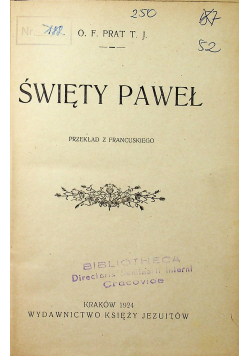 Święty Paweł 1924 r.