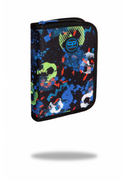 Piórnik Coolpack jednoklapkowy bez wyposażenia CLIPPER FOOTBALL BLUE