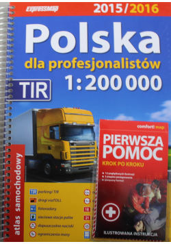 Polska dla profesjonalistów Atlas samochodowy 1 200 000 plus Pierwsza pomoc